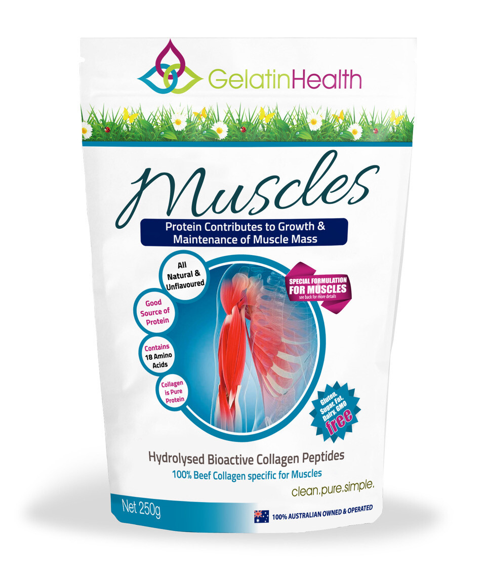 Gelatin Health Muscle Build Collagen, Size: 250g