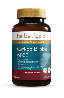 Herbs of Gold Ginkgo Biloba 6000