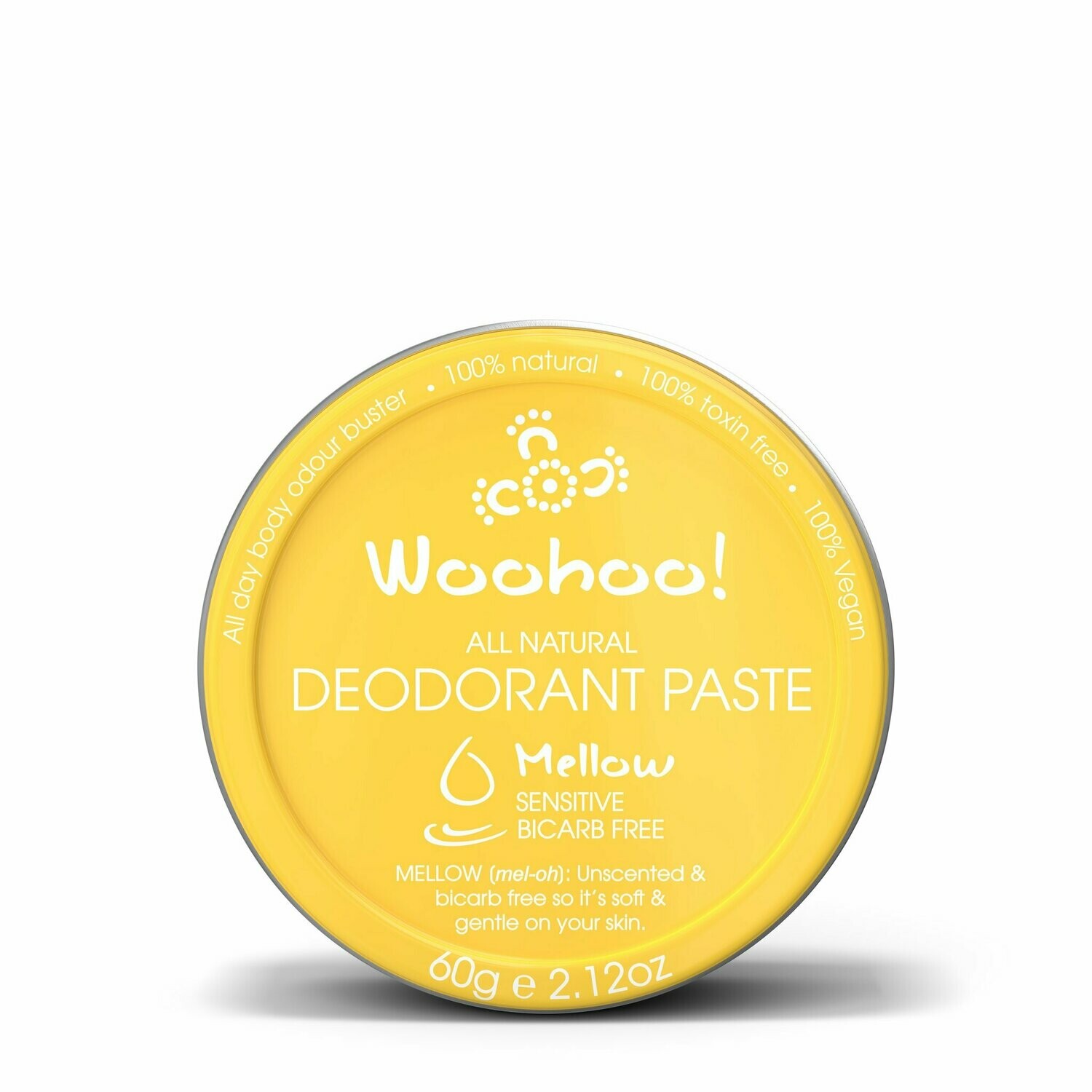 Woohoo Body Natural Deodorant Paste, Size: 60g, Colours: Mellow