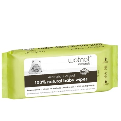 Wotnot 100% Natural Baby Wipes