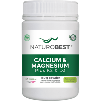 Naturobest Calcium &amp; Magnesium Plus K2 &amp; D3