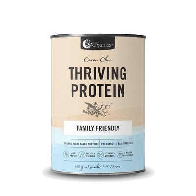 Nutra Organics Thriving Protein, Size: 15 Servings, 450g, Colours: Cacao Chocolate