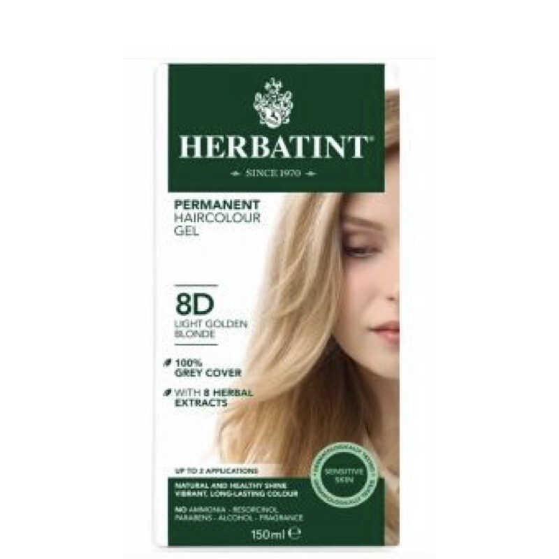 Permanent Hair Colour Gel Golden Series D Herbatint The Vitamin