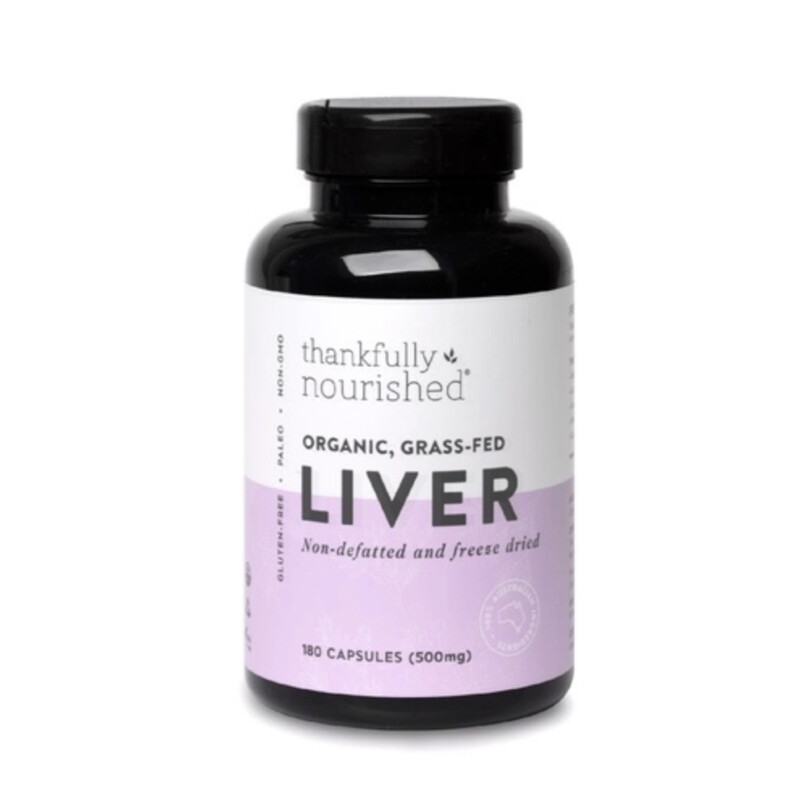 Thankfully Nourished Organic LIver Capsules 500mg