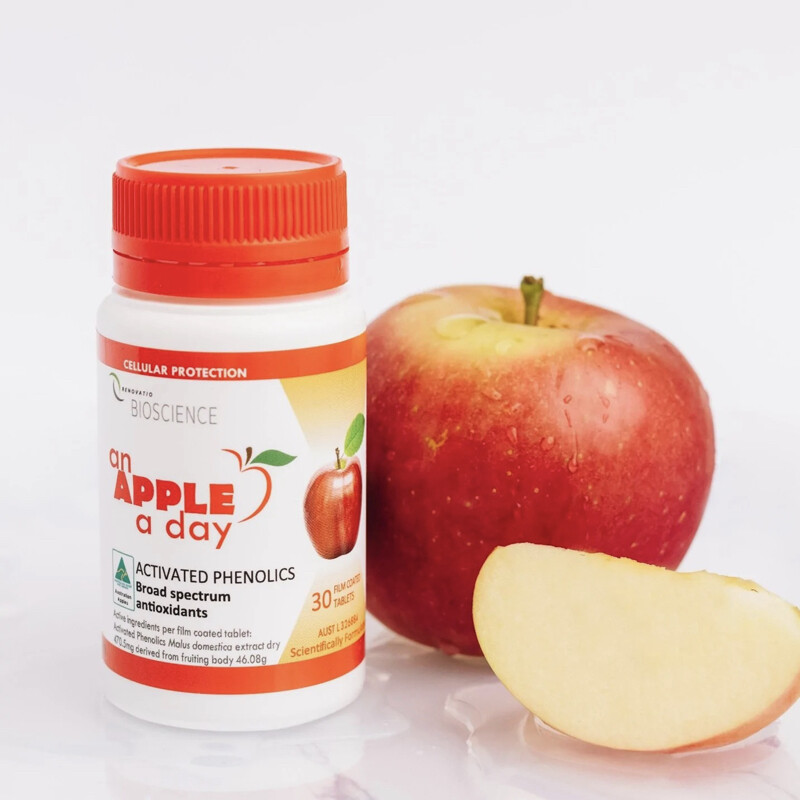 An Apple A Day Activated Phenolics Tablets Renovatio Bioscience The