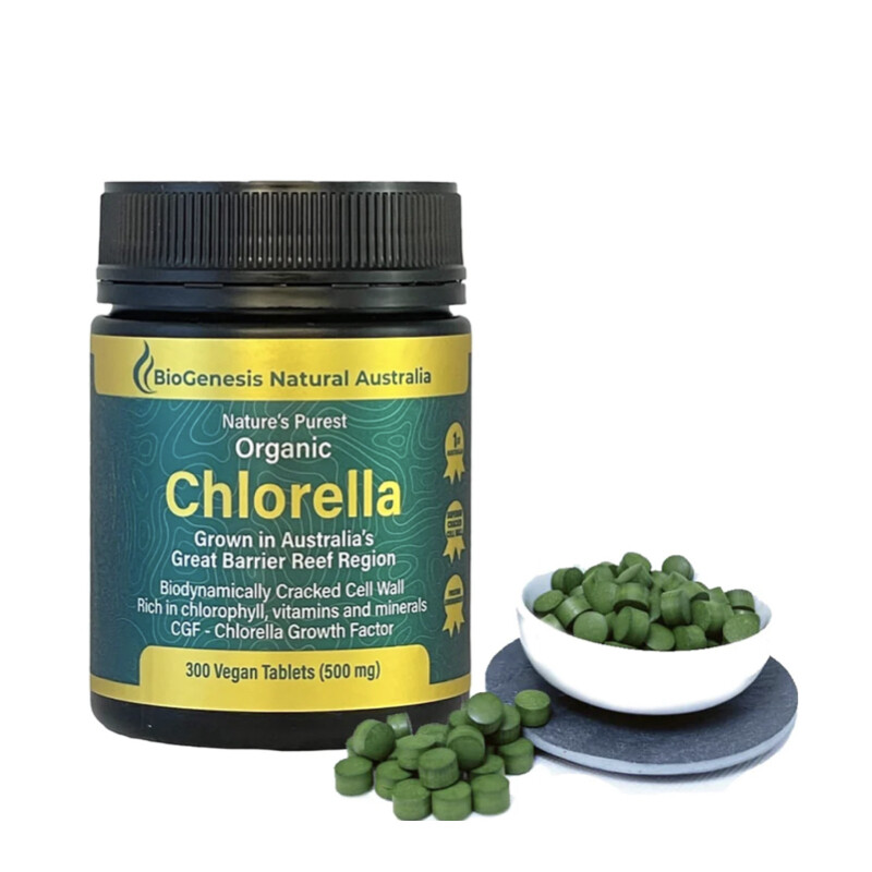 Organic Chlorella 500mg Tablets BioGenesis The Vitamin Outlet