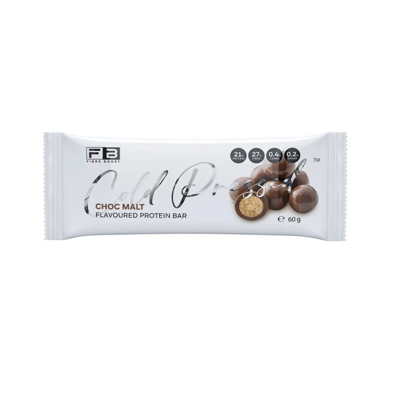 Fibre-Boost Cold Pressed Protein Bars Choc Malt