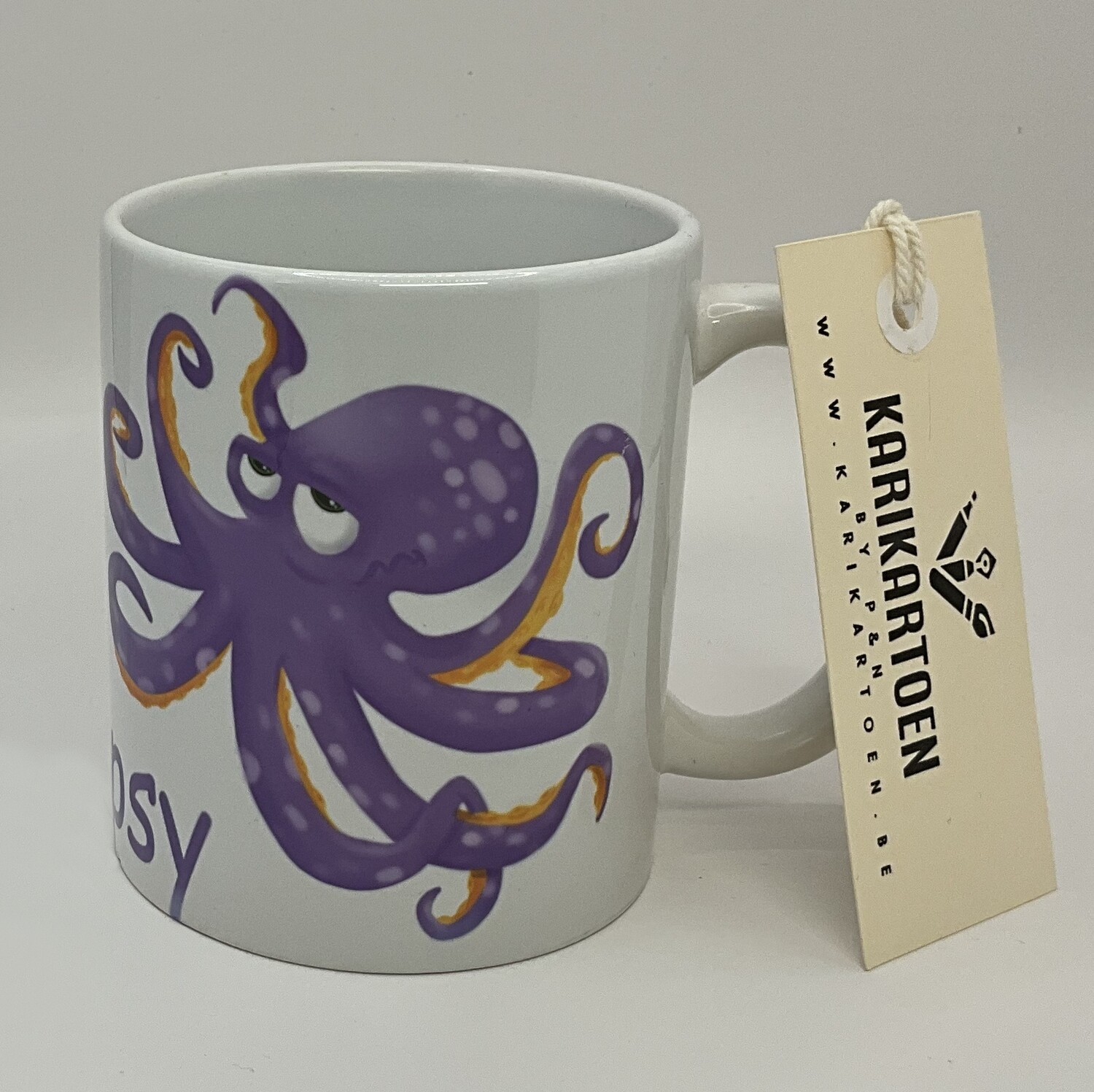 Koffiemok met unieke tekening - Octopus