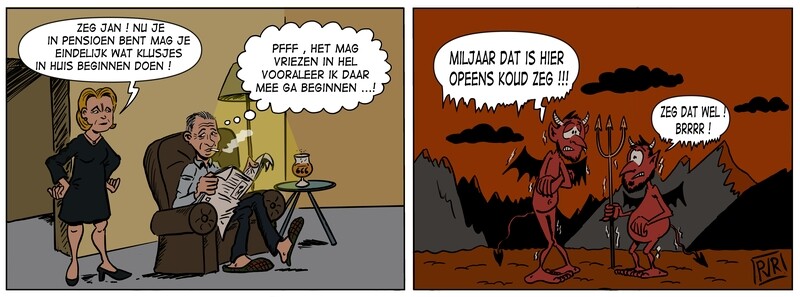 Cartoon Kleur op papier