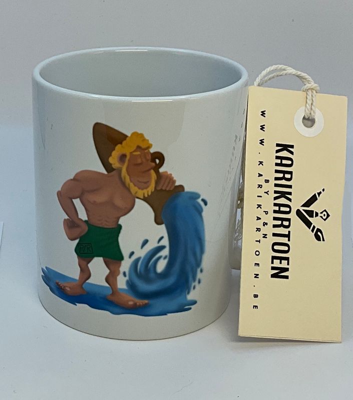 Koffiemok - Horoscoop - Cartoon - Waterman