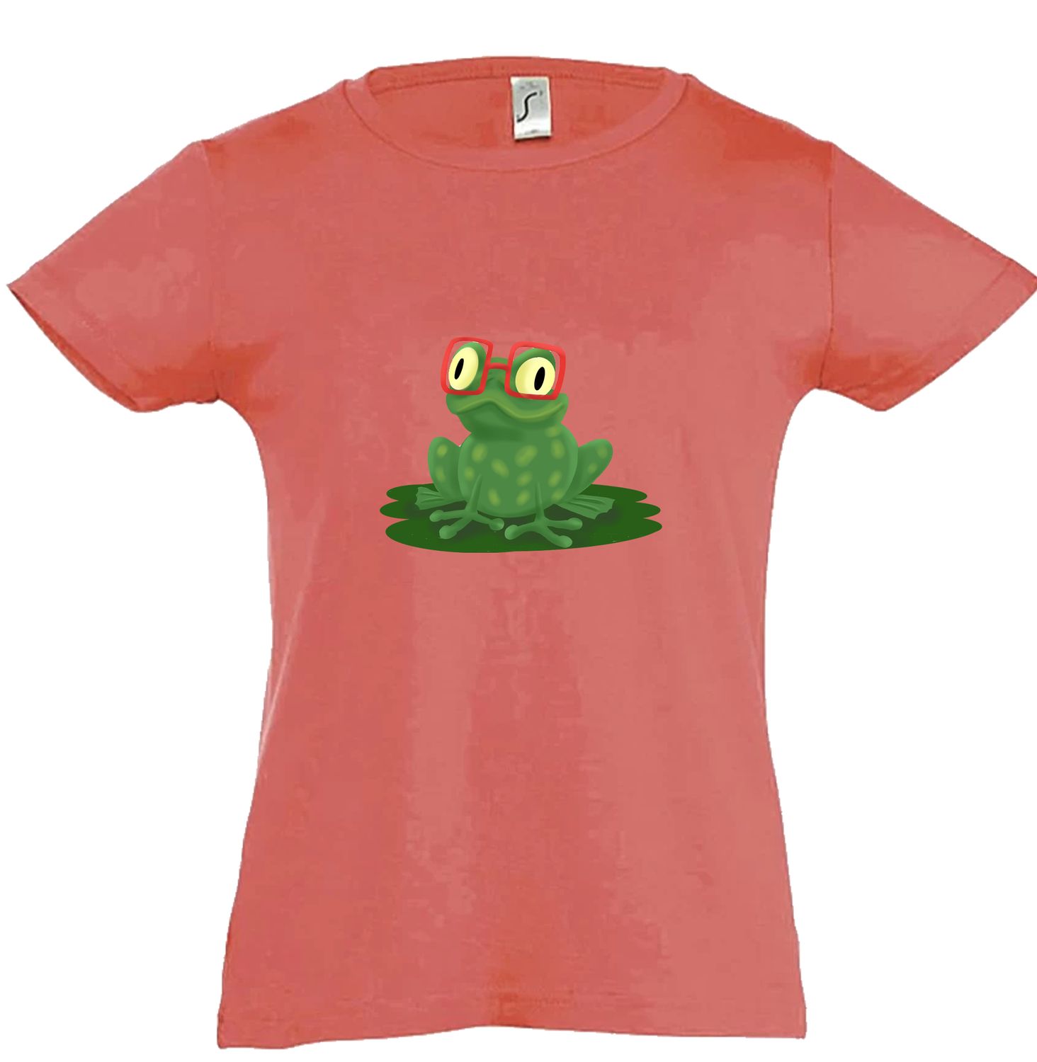 T-shirt kids meisjes unieke tekening Kikker