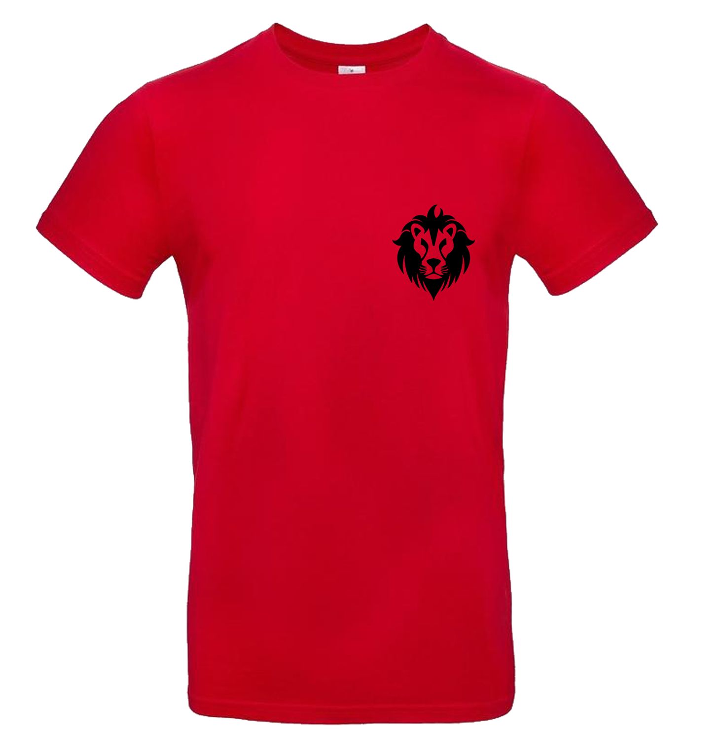 T-shirt dier silhouette Leeuw, Kleur: Rood
