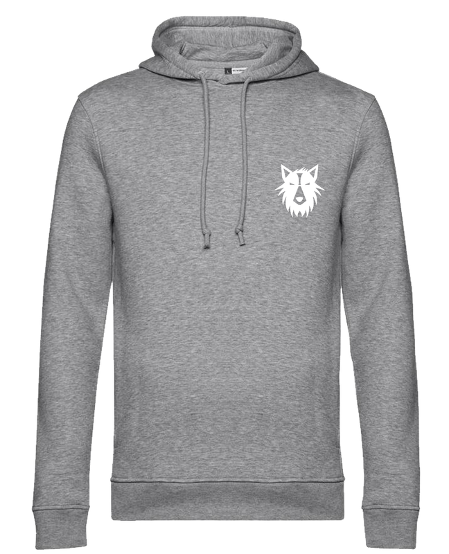 Hoodie logo Wolf wit