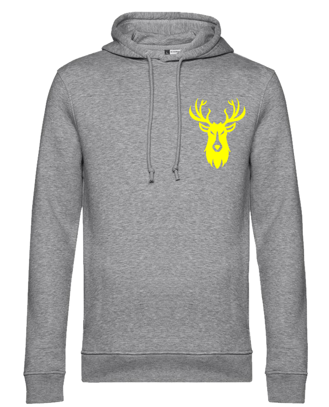 Hoodie logo Hert geel