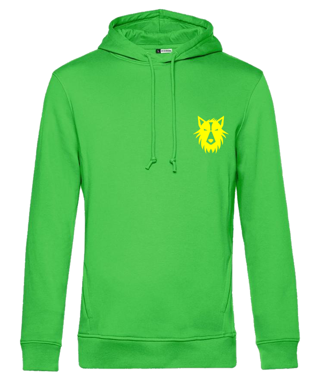 Hoodie logo Wolf geel