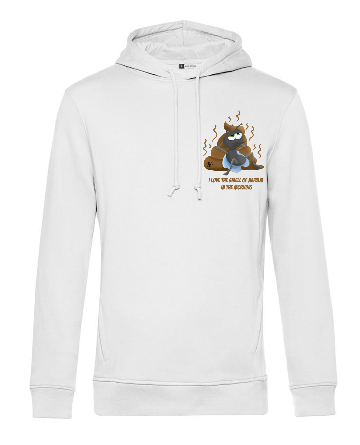 Hoodie met unieke tekening Vlieg