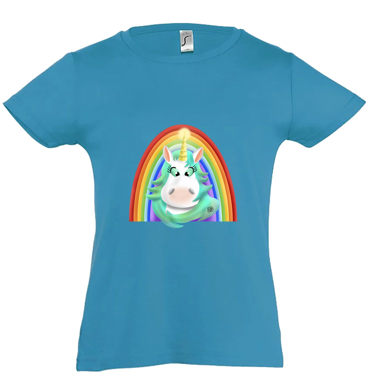 T-shirt kids meisjes unieke tekening Eenhoorn