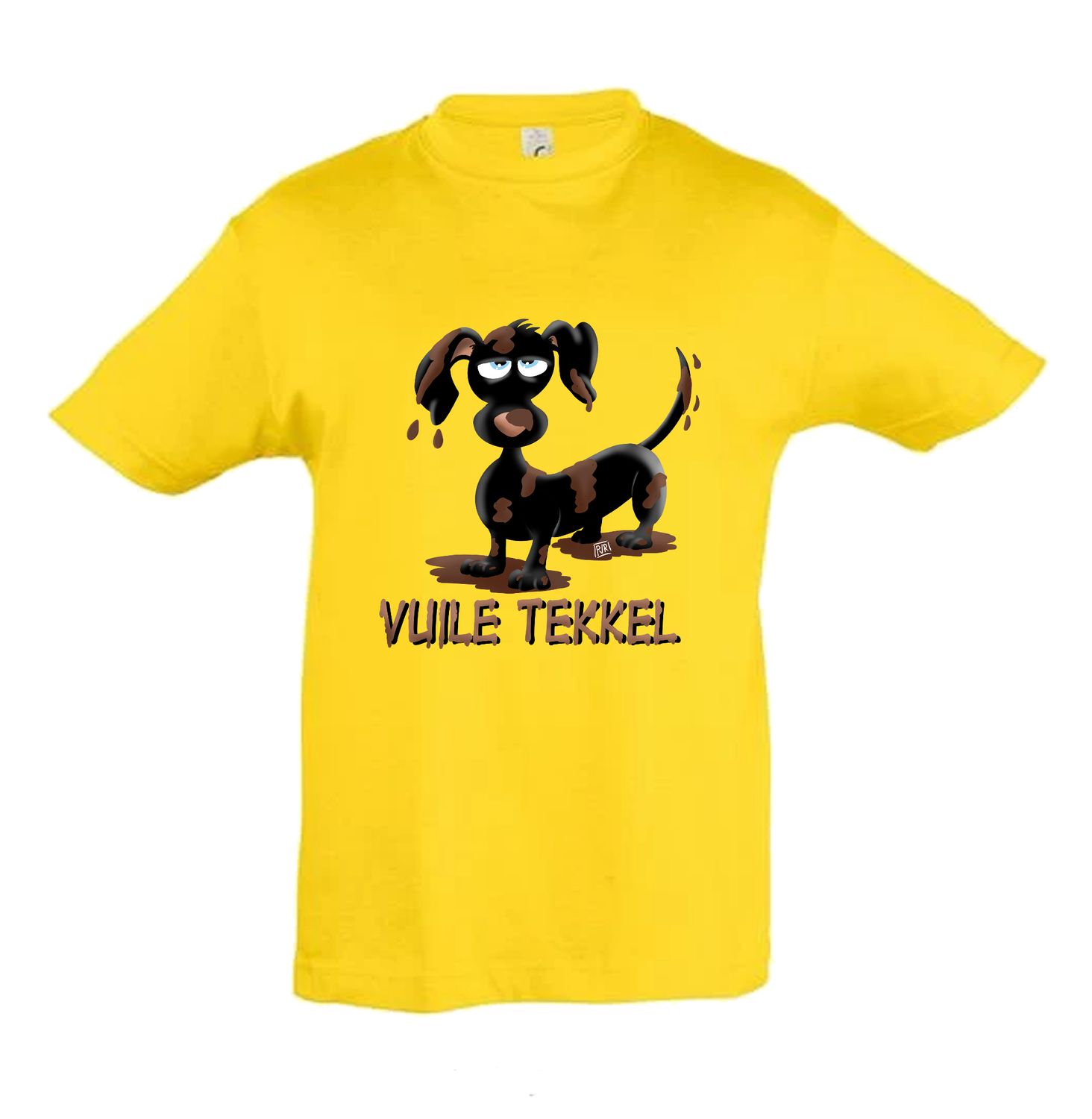 T-shirt kids jongens unieke tekening Tekkel