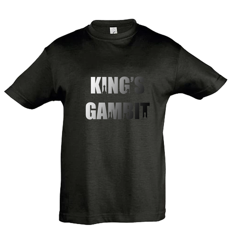 T-shirt kids jongens unieke tekening Schaak
