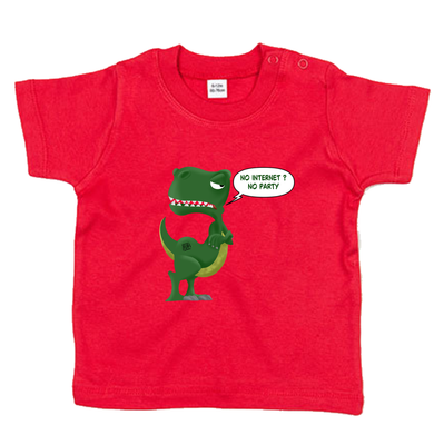 T-shirt unieke tekening (Baby 0-2 jaar) - Dino