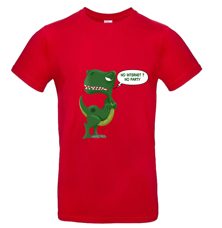 T-shirt met unieke tekening Dino
