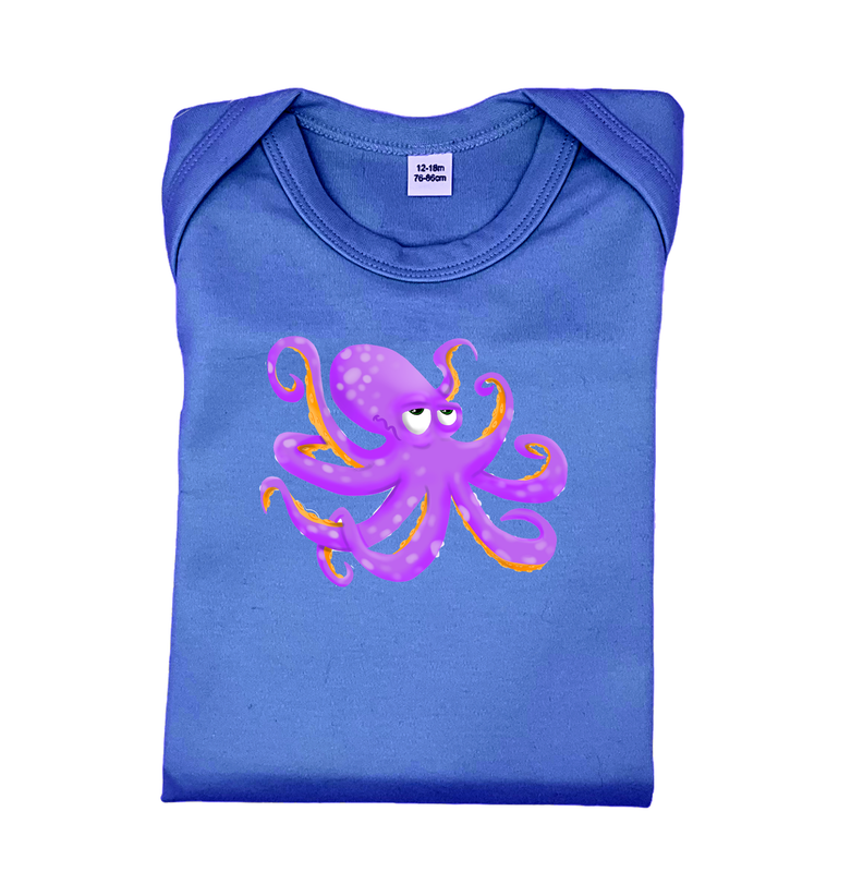 Rompertje (Body) unieke tekening - Octopus