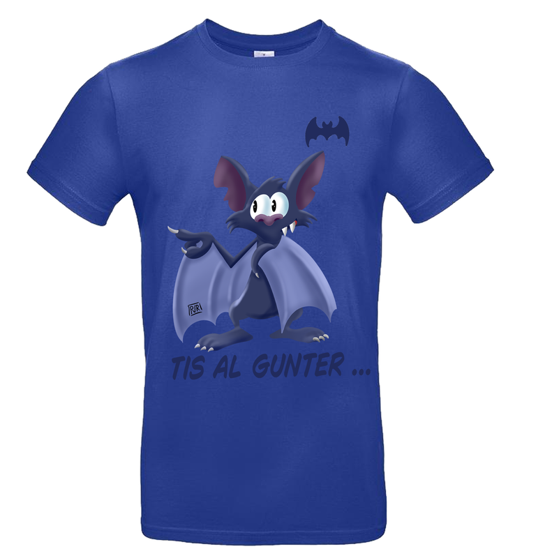 T-shirt met unieke tekening Vleermuis