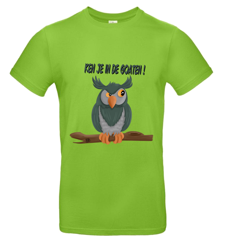 T-shirt met unieke tekening Uil