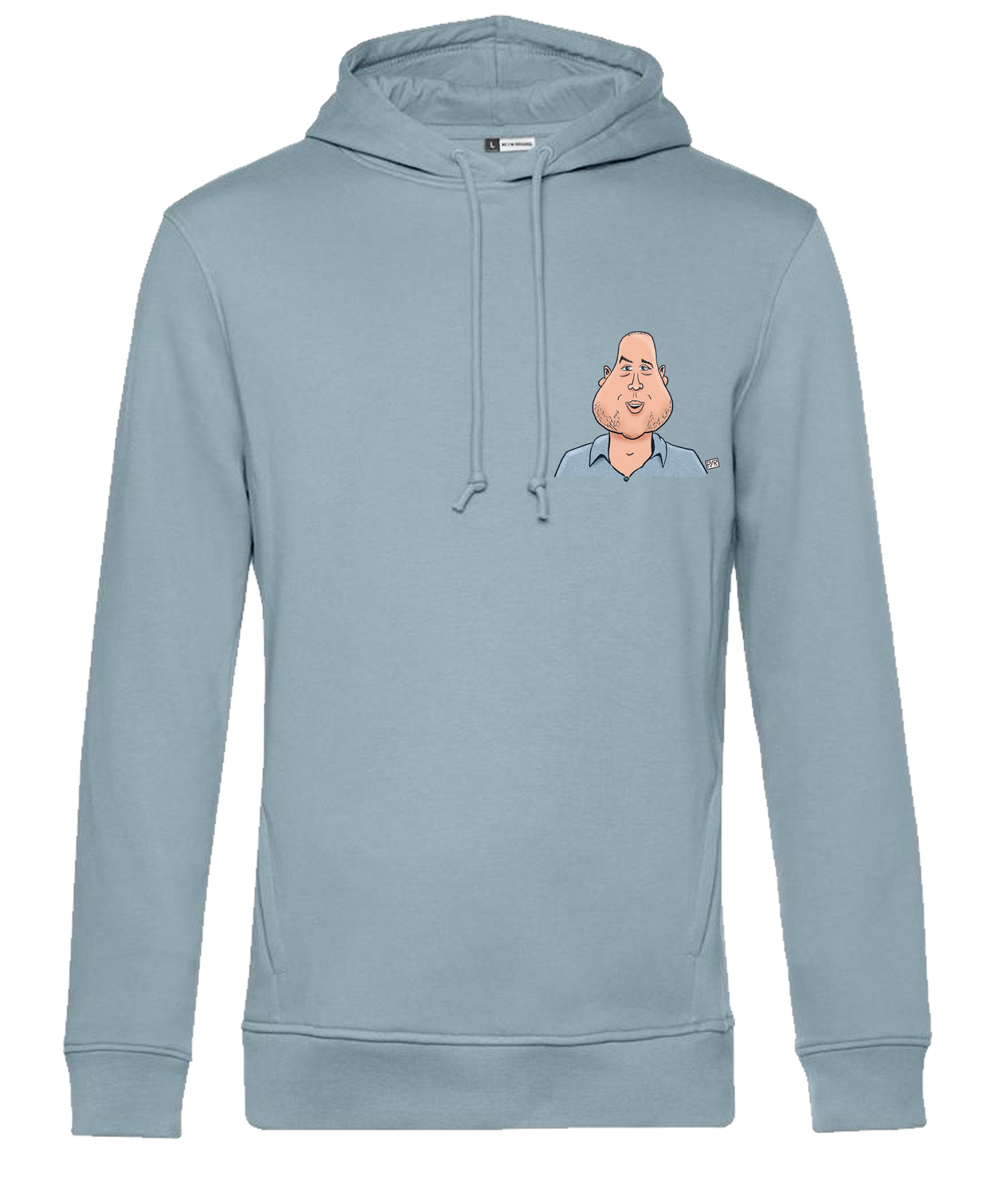 Hoodie met karikatuur