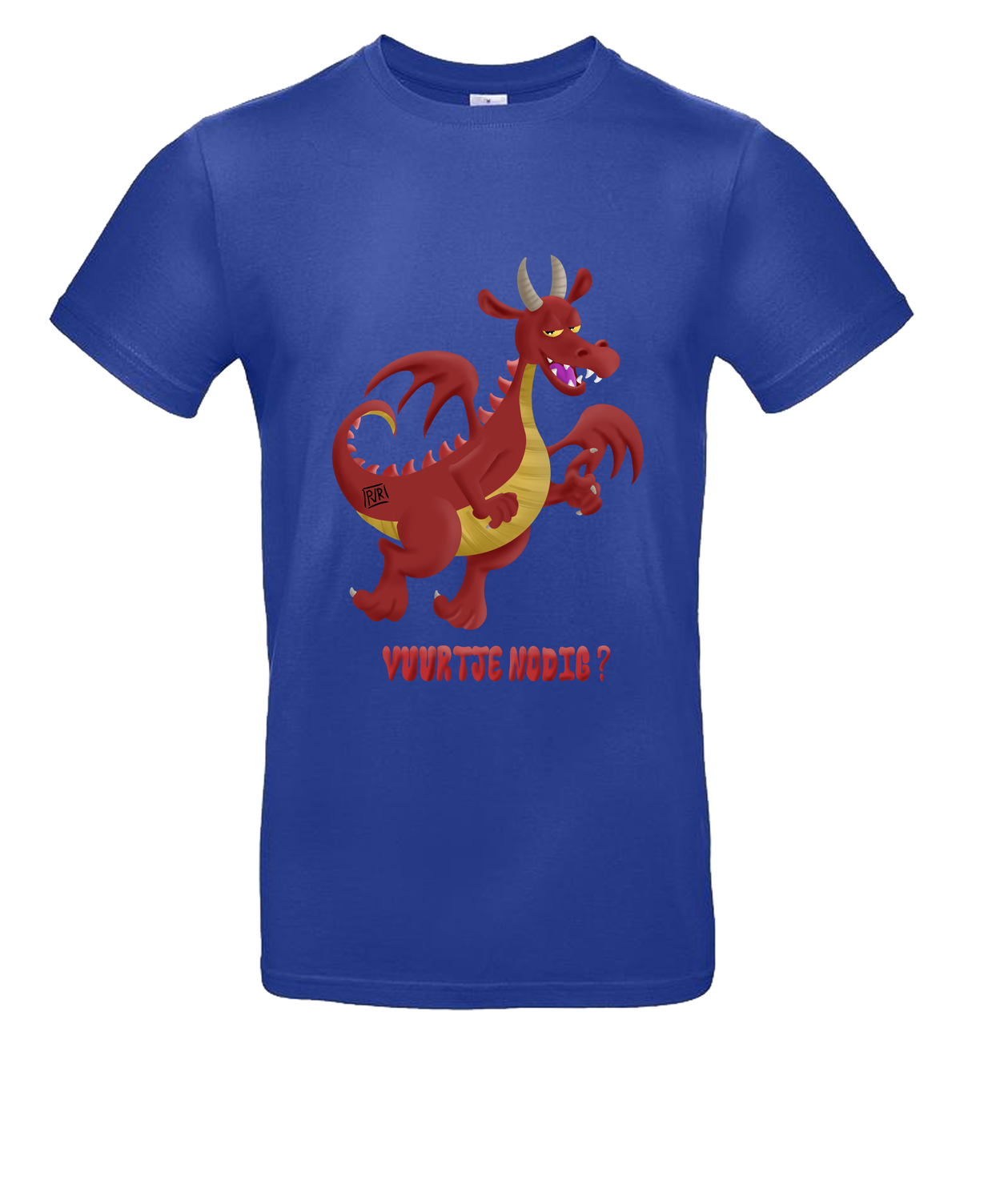 T-shirt met unieke tekening Draak