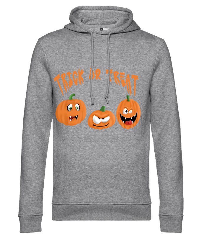 Hoodie Halloween met unieke tekening Pompoen