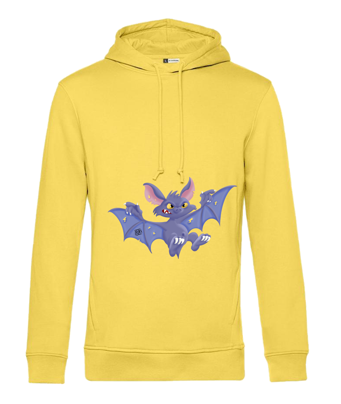Hoodie Halloween met unieke tekening kwade Vleermuis