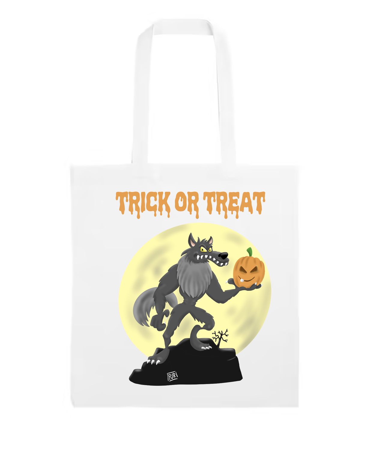 Totebag Wit Halloween