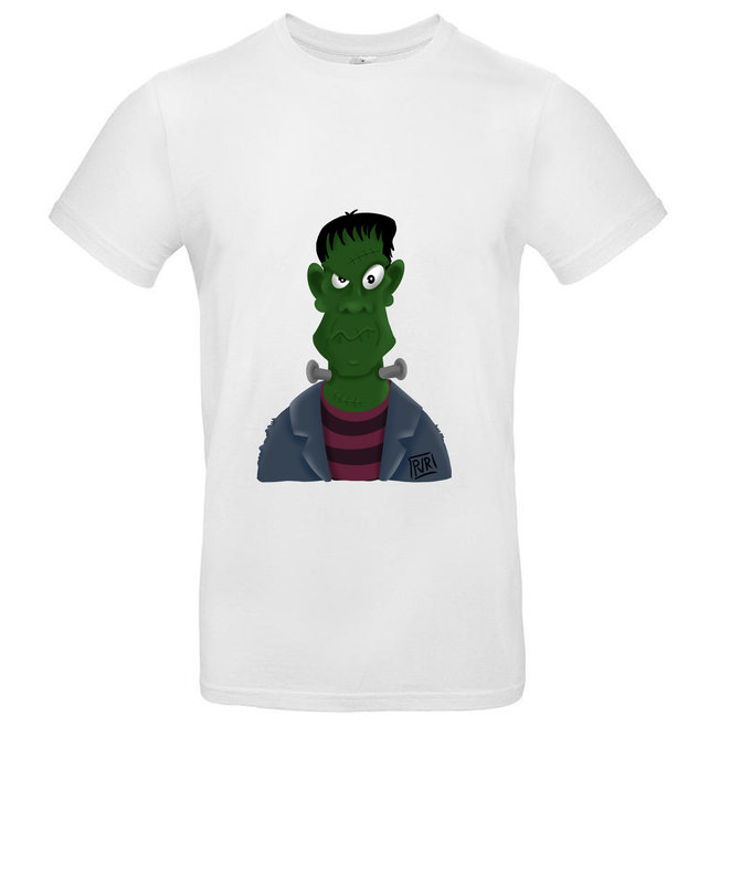 T-shirt met unieke tekening Frankenstein