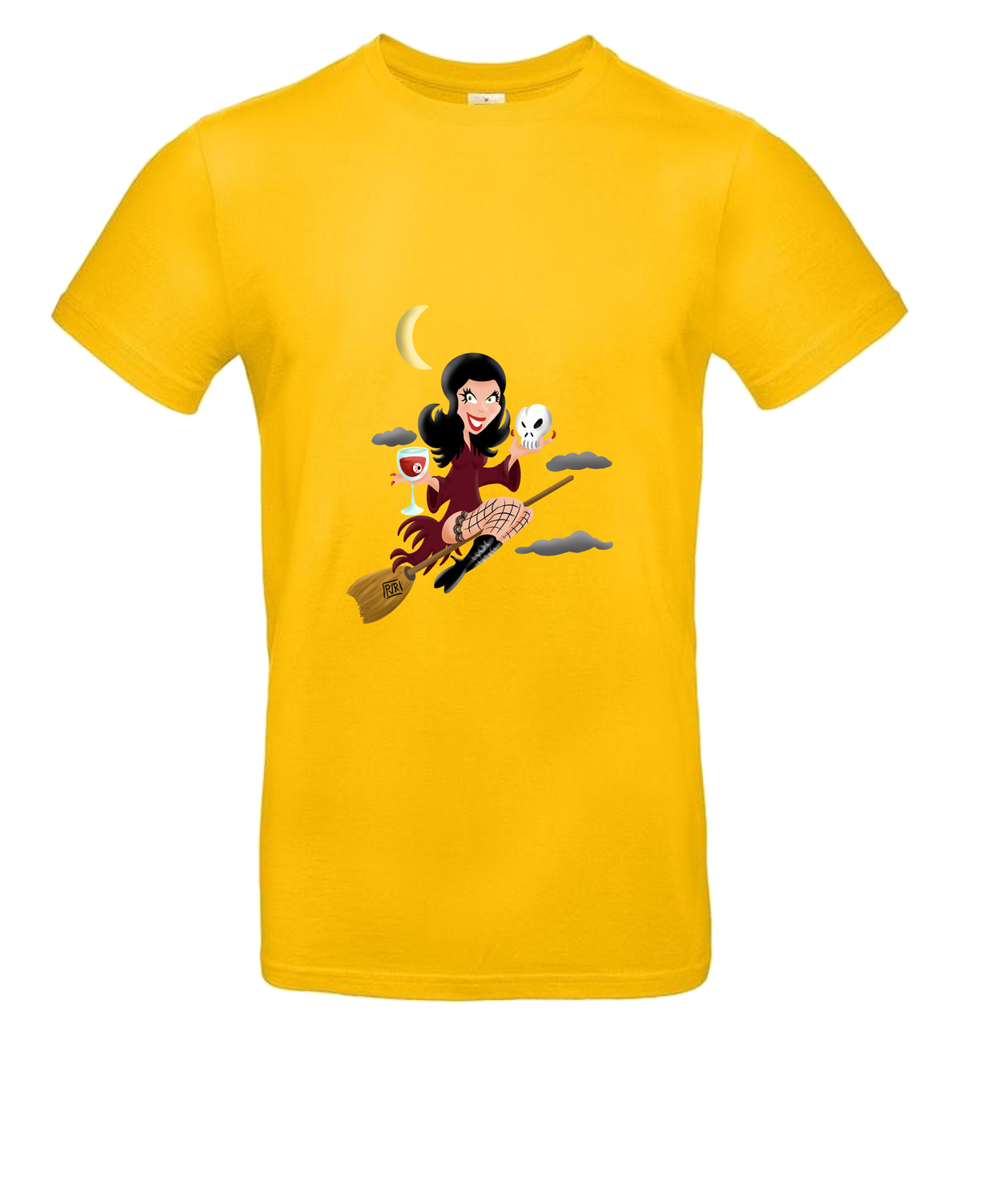 T-shirt met unieke tekening Heks