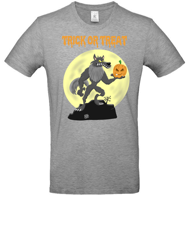 T-shirt met unieke tekening Weerwolf