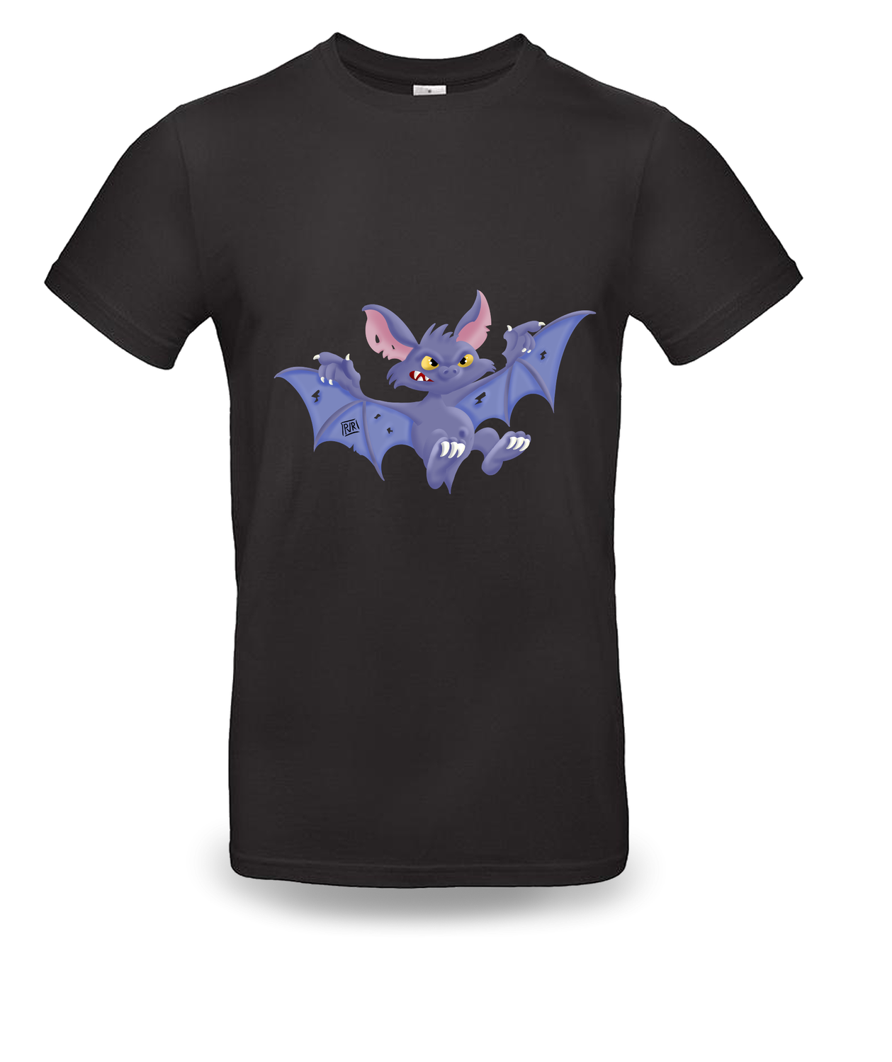 T-shirt met unieke tekening &quot;Angry&quot; Vleermuis