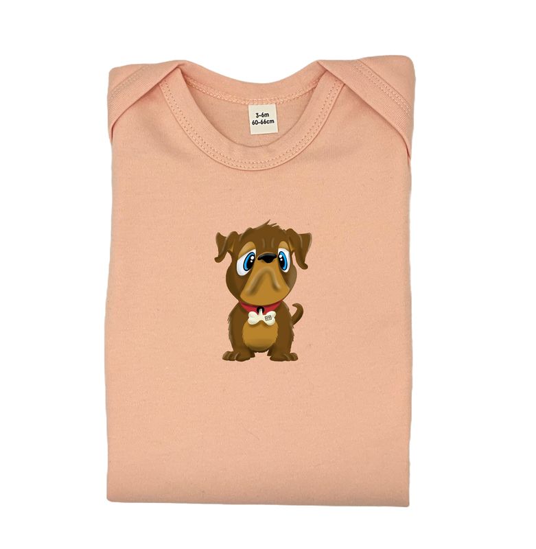 Rompertje (Body) unieke tekening - Hond