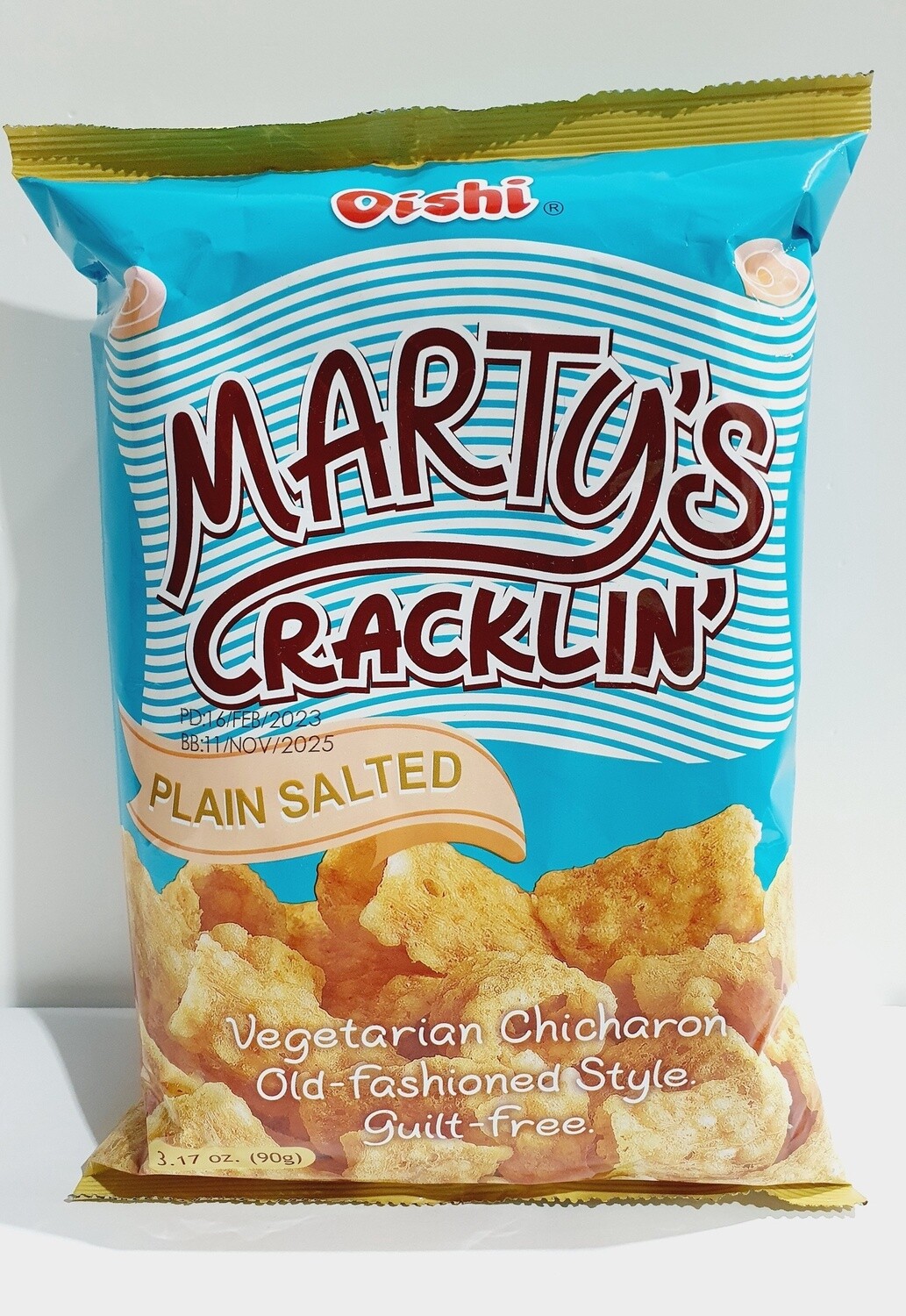 Oishi Martys Crackling Plain And Salted 90g