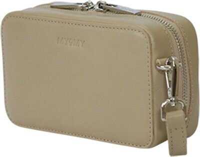 👜 MYOMY Boxy Bag Camera Bag – Sand Beige Leer | Crossbody & Heuptas 📸✨