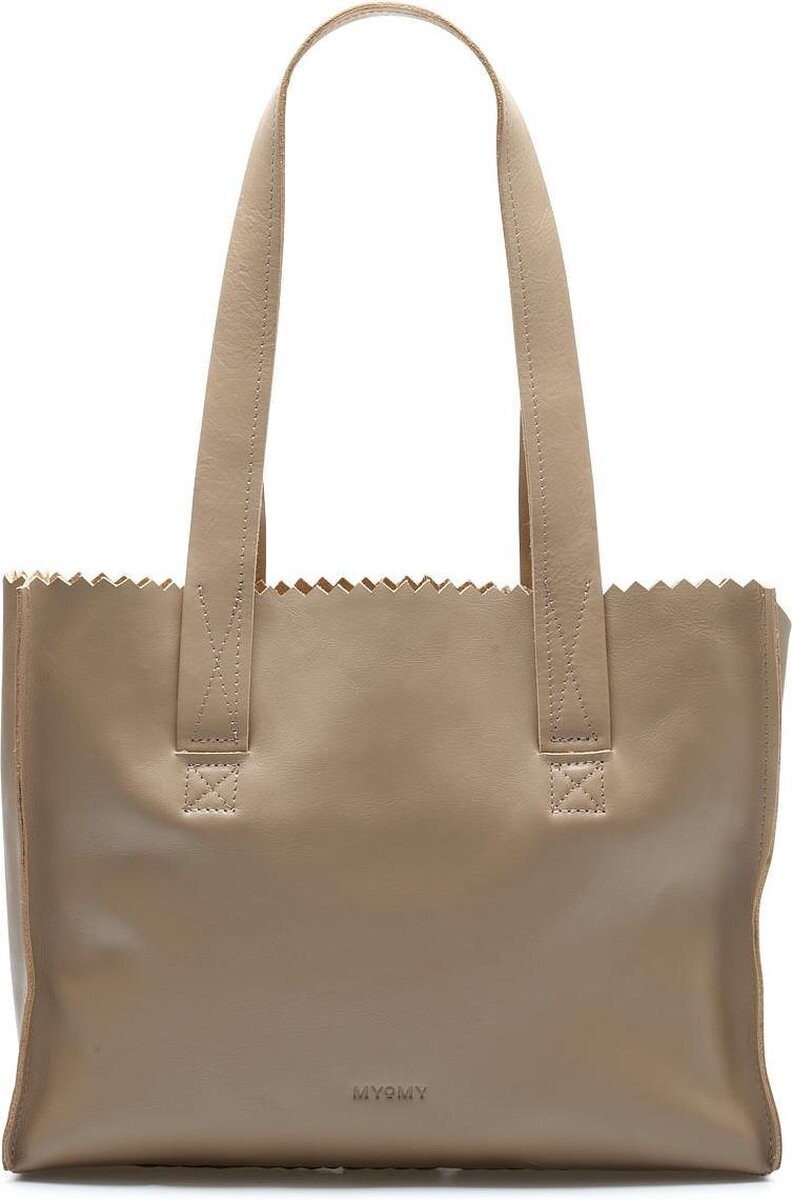 MYOMY Schoudertas My Paper Bag Handbag Leer beige