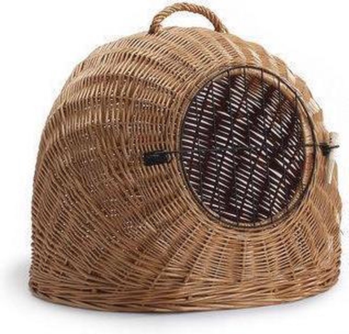 Rieten iglo korf met deur