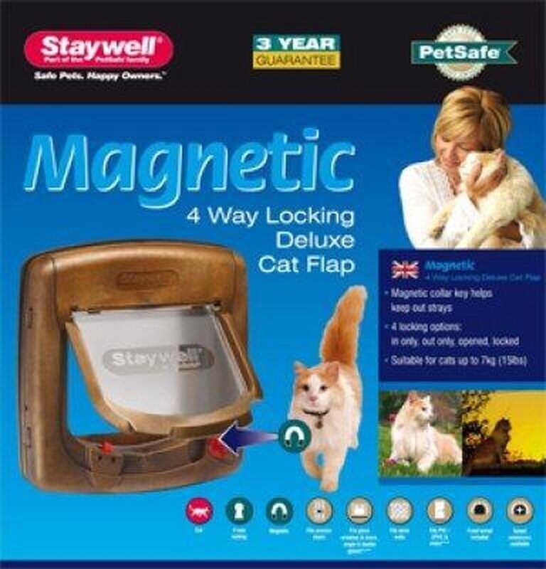 PETSAFE KATTENLUIK TOT 7 KG MAGNETISCH SLOT