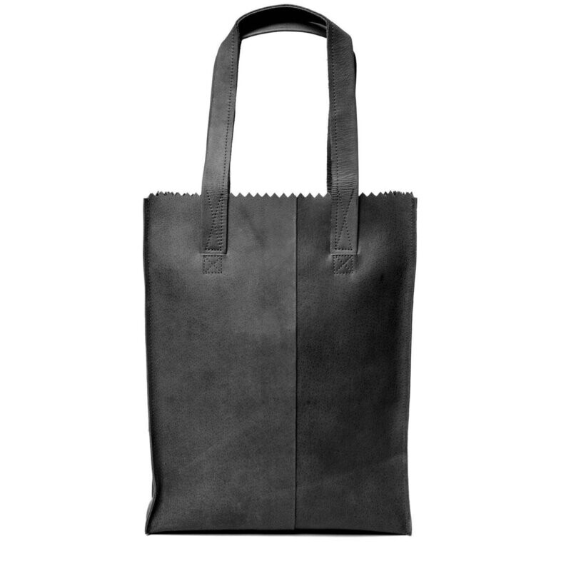 πMYOMY Paperbag Shopper Hunter Leer Schoudertas β Zwart | Stoer & Duurzaam Design π€β¨