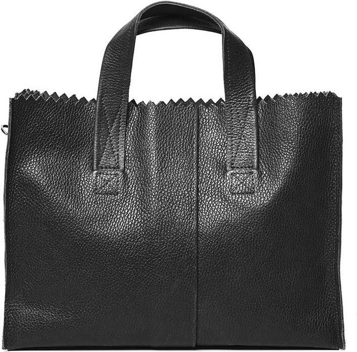 MYOMY Schoudertas Rambler Buffelleer - zwart