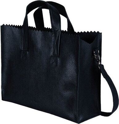 👜 MYOMY Schoudertas Rambler Buffelleer – Zwart | Stoer &amp; Iconisch Design 🖤✨