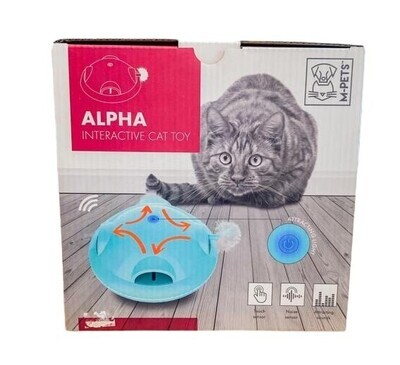 Alpha interactive cat toy blauw