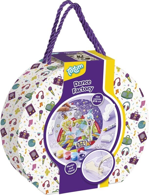 Decorate your own painting with plaster figures