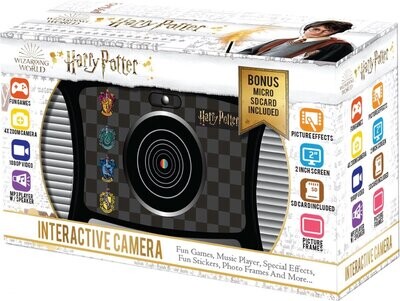 Accutime Interactieve Kindercamera Harry Potter - 5MP Foto, 1080p Videoresolutie, 4-Voudige Zoom, 5 Grappige Filters En Speciale Effecten, 4 Coole Games, 2-in-1 Scherm - Met Micro SD-kaart - Vanaf 3 J