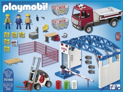 ✈️ PLAYMOBIL City Action Vrachthal met Vrachtwagen – 70169 | 222-delig